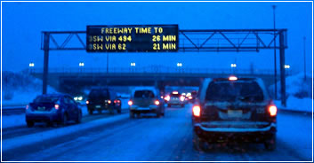 Freeway Drive Time Sign