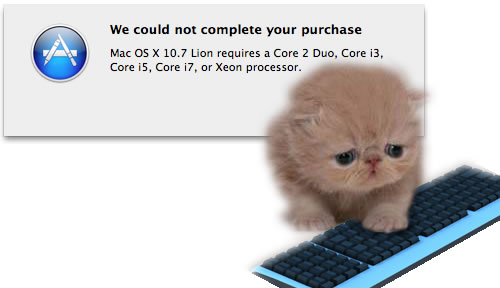 Lion. Why you no like my computer? Lion. Why you no like my computer?