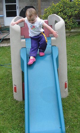 Yea! A Slide! Yea! A Slide!