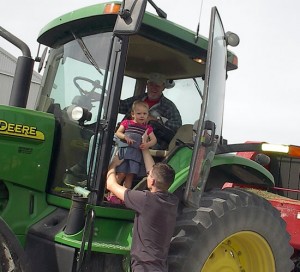 Riding in a Tractor