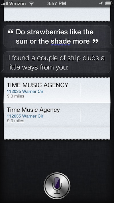Siri Strip Clubs